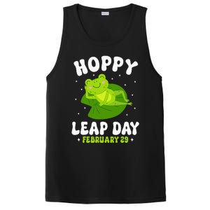 Funny Frog Hoppy Leap Day February 29 Birthday Leap Year PosiCharge Competitor Tank