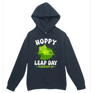 Funny Frog Hoppy Leap Day February 29 Birthday Leap Year Urban Pullover Hoodie