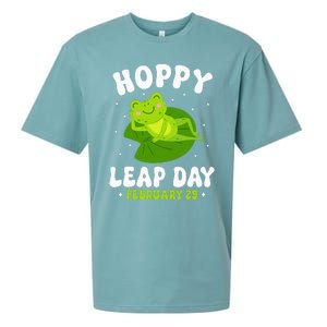 Funny Frog Hoppy Leap Day February 29 Birthday Leap Year Sueded Cloud Jersey T-Shirt