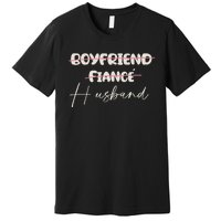 Friend Fiance Husband Wedding Groom Mr Engaged Premium T-Shirt