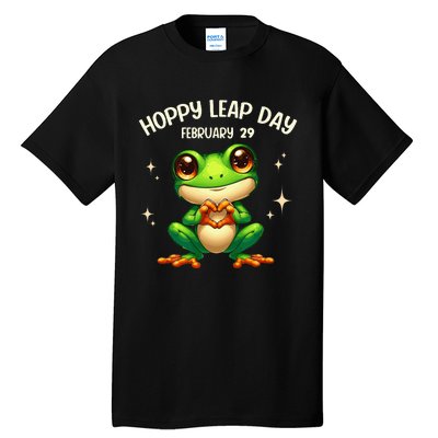 Funny Frog Hoppy Leap Day February 29 Hoppy Leap Day Tall T-Shirt