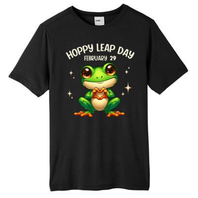 Funny Frog Hoppy Leap Day February 29 Hoppy Leap Day Tall Fusion ChromaSoft Performance T-Shirt