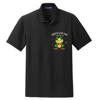 Funny Frog Hoppy Leap Day February 29 Hoppy Leap Day Dry Zone Grid Polo