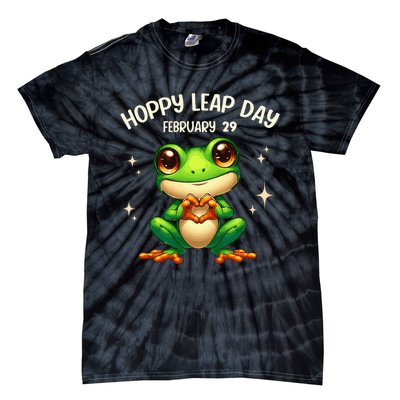 Funny Frog Hoppy Leap Day February 29 Hoppy Leap Day Tie-Dye T-Shirt