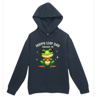 Funny Frog Hoppy Leap Day February 29 Hoppy Leap Day Urban Pullover Hoodie