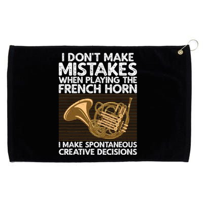 Funny French Horn Art Hornist Instrument Lover Grommeted Golf Towel