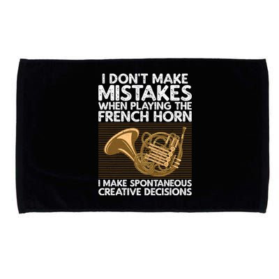 Funny French Horn Art Hornist Instrument Lover Microfiber Hand Towel