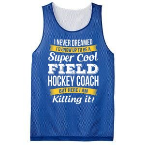 Funny Field Hockey Coach Gift Appreciation Thank You Gift Mesh Reversible Basketball Jersey Tank