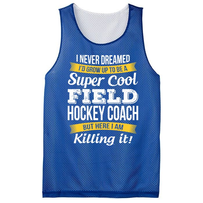 Funny Field Hockey Coach Gift Appreciation Thank You Gift Mesh Reversible Basketball Jersey Tank