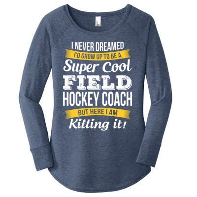 Funny Field Hockey Coach Gift Appreciation Thank You Gift Women's Perfect Tri Tunic Long Sleeve Shirt