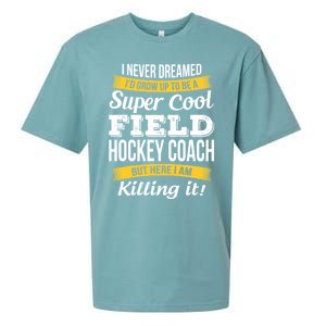 Funny Field Hockey Coach Gift Appreciation Thank You Gift Sueded Cloud Jersey T-Shirt