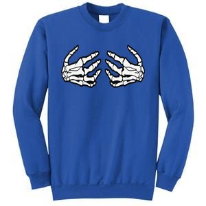 Funny Funny Halloween Touchy Chest Skeleton Hands Human Skeleton Sweatshirt