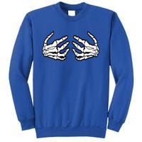 Funny Funny Halloween Touchy Chest Skeleton Hands Human Skeleton Sweatshirt