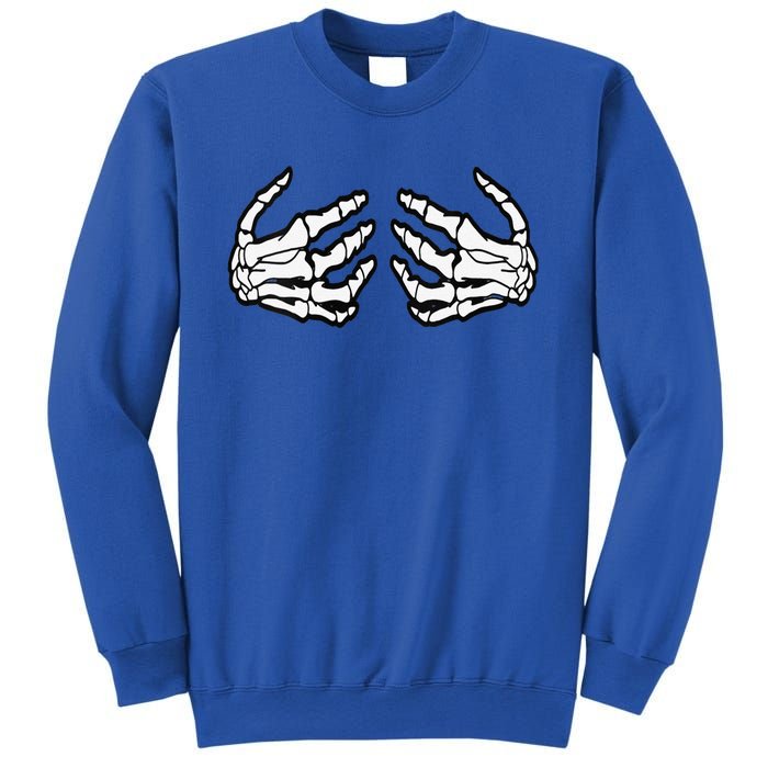 Funny Funny Halloween Touchy Chest Skeleton Hands Human Skeleton Sweatshirt