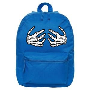 Funny Funny Halloween Touchy Chest Skeleton Hands Human Skeleton 16 in Basic Backpack