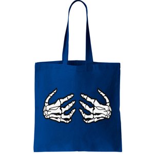 Funny Funny Halloween Touchy Chest Skeleton Hands Human Skeleton Tote Bag