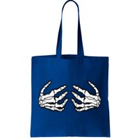 Funny Funny Halloween Touchy Chest Skeleton Hands Human Skeleton Tote Bag