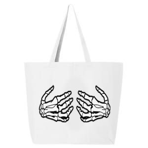 Funny Funny Halloween Touchy Chest Skeleton Hands Human Skeleton 25L Jumbo Tote