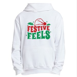 Festive Feels Happy Holidays Christmas Holidays Urban Pullover Hoodie