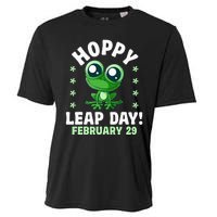 Funny Frog Hoppy Leap Day February 29 Birthday Leap Year Cooling Performance Crew T-Shirt