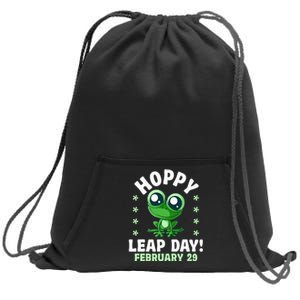 Funny Frog Hoppy Leap Day February 29 Birthday Leap Year Sweatshirt Cinch Pack Bag