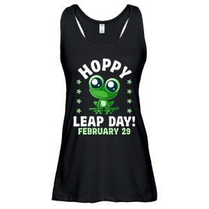 Funny Frog Hoppy Leap Day February 29 Birthday Leap Year Ladies Essential Flowy Tank