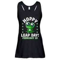 Funny Frog Hoppy Leap Day February 29 Birthday Leap Year Ladies Essential Flowy Tank