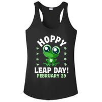 Funny Frog Hoppy Leap Day February 29 Birthday Leap Year Ladies PosiCharge Competitor Racerback Tank