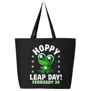 Funny Frog Hoppy Leap Day February 29 Birthday Leap Year 25L Jumbo Tote