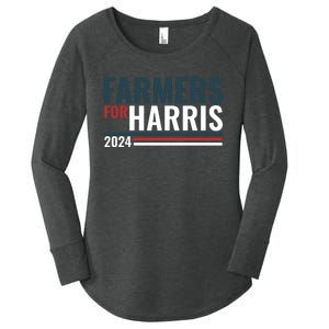 Farmers For Harris 2024 Women's Perfect Tri Tunic Long Sleeve Shirt