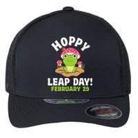 Funny Frog Hoppy Leap Day February 29 Birthday Leap Year Flexfit Unipanel Trucker Cap