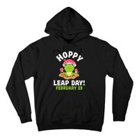 Funny Frog Hoppy Leap Day February 29 Birthday Leap Year Hoodie