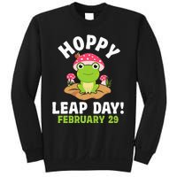 Funny Frog Hoppy Leap Day February 29 Birthday Leap Year Sweatshirt