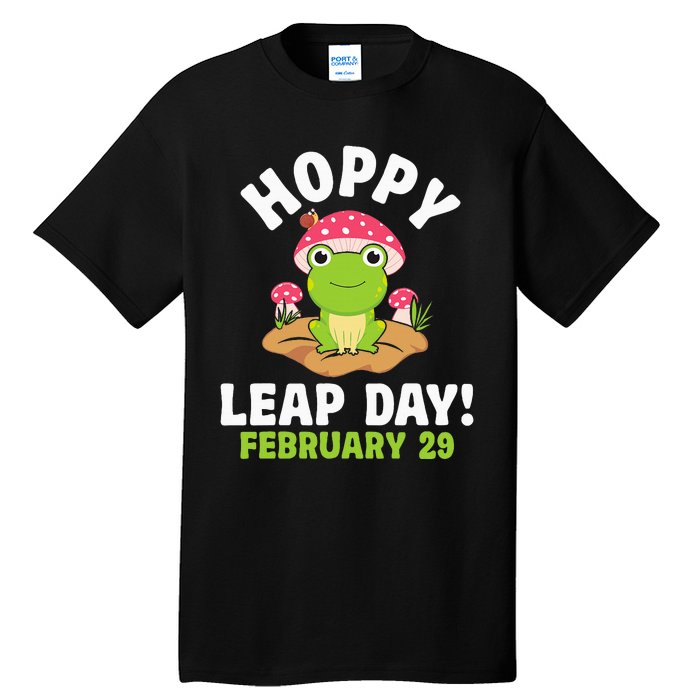 Funny Frog Hoppy Leap Day February 29 Birthday Leap Year Tall T-Shirt