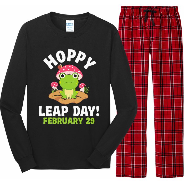 Funny Frog Hoppy Leap Day February 29 Birthday Leap Year Long Sleeve Pajama Set