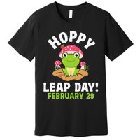 Funny Frog Hoppy Leap Day February 29 Birthday Leap Year Premium T-Shirt