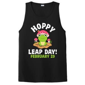 Funny Frog Hoppy Leap Day February 29 Birthday Leap Year PosiCharge Competitor Tank