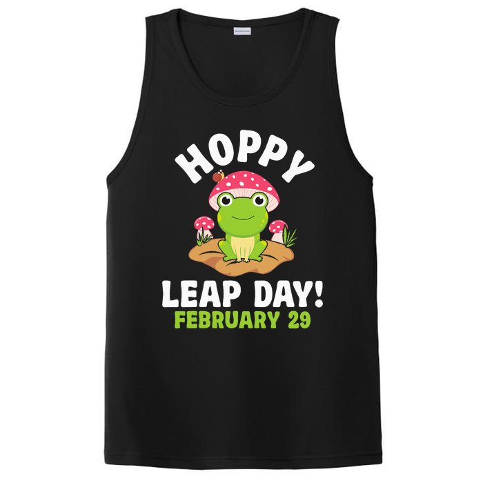 Funny Frog Hoppy Leap Day February 29 Birthday Leap Year PosiCharge Competitor Tank