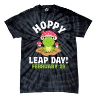 Funny Frog Hoppy Leap Day February 29 Birthday Leap Year Tie-Dye T-Shirt