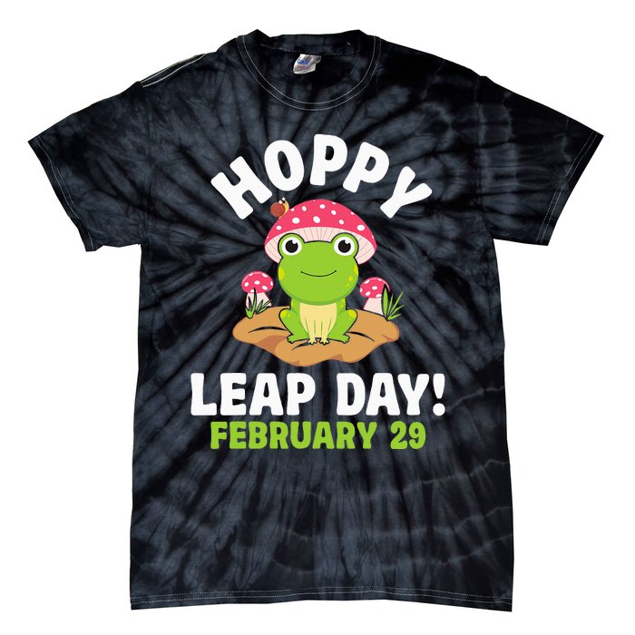 Funny Frog Hoppy Leap Day February 29 Birthday Leap Year Tie-Dye T-Shirt