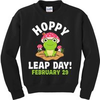 Funny Frog Hoppy Leap Day February 29 Birthday Leap Year Kids Sweatshirt