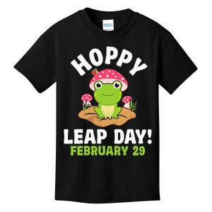 Funny Frog Hoppy Leap Day February 29 Birthday Leap Year Kids T-Shirt