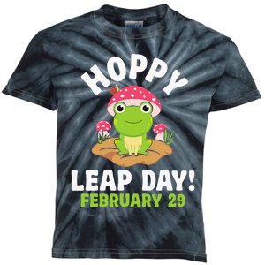 Funny Frog Hoppy Leap Day February 29 Birthday Leap Year Kids Tie-Dye T-Shirt