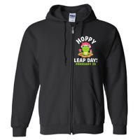 Funny Frog Hoppy Leap Day February 29 Birthday Leap Year Full Zip Hoodie