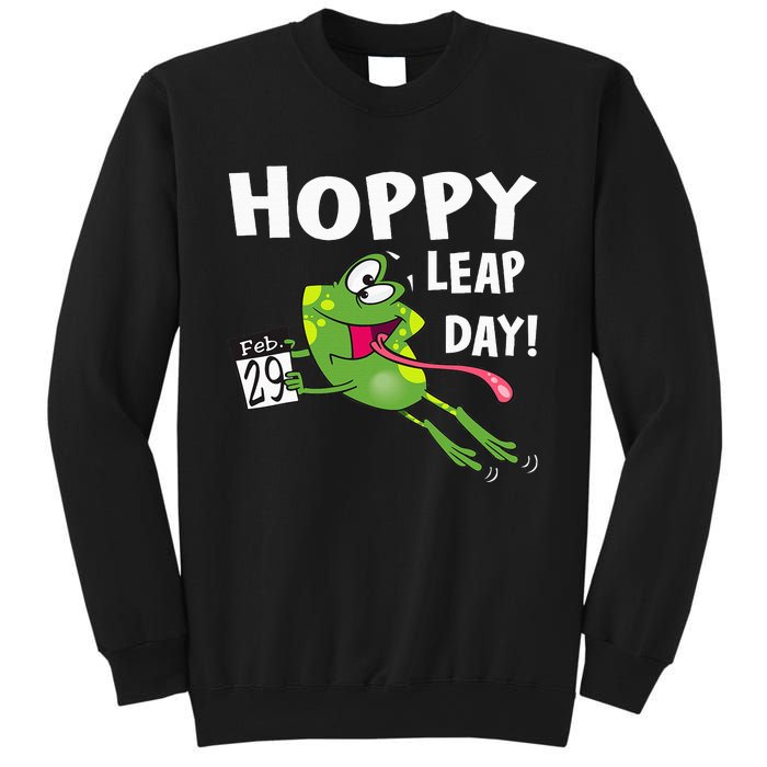 Funny Frog Hoppy Leap Day February 29 Leap Year Birthday Sweatshirt