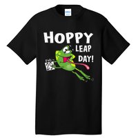 Funny Frog Hoppy Leap Day February 29 Leap Year Birthday Tall T-Shirt