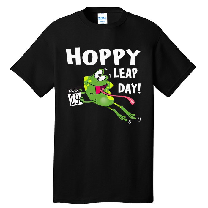 Funny Frog Hoppy Leap Day February 29 Leap Year Birthday Tall T-Shirt