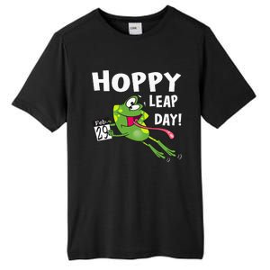 Funny Frog Hoppy Leap Day February 29 Leap Year Birthday Tall Fusion ChromaSoft Performance T-Shirt