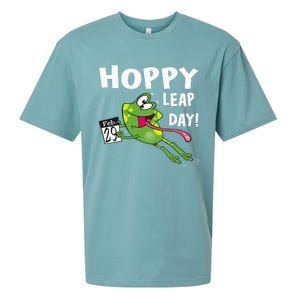 Funny Frog Hoppy Leap Day February 29 Leap Year Birthday Sueded Cloud Jersey T-Shirt