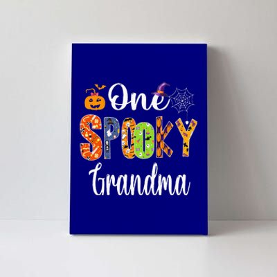 Funny Family Halloween Matching One Spooky Grandma Canvas